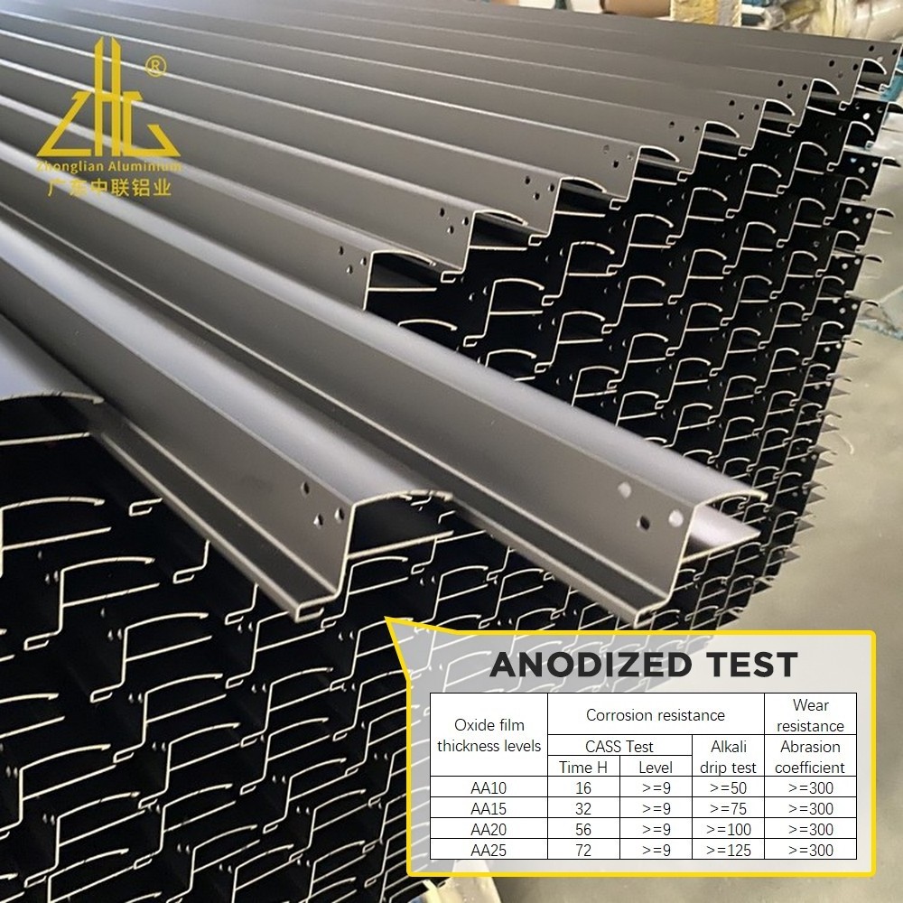 Custom European Powder Coating Silver Anodized Extruded Aluminum Profiles For Industry