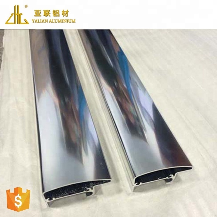 Aluminum extrusion frame that aluminum extrusions shower doors, interior shiny aluminum glass doors