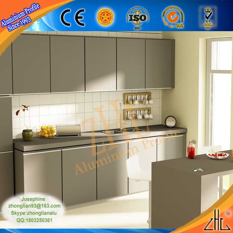 Aluminum extrusion for kitchen cabinet, aluminum extrusion for kitchen cabinet door, kitchen cabinet aluminium profile factory