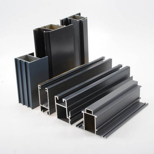 ZHONGLIAN Hard Anodized Black Aluminium Window Profile Frame Fence Extrusion