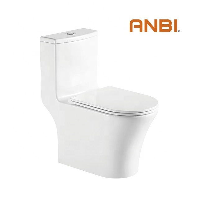 ANBI Recommended Elegant One Piece Unique Sanitary Close-coupled WC Toilet For Bathroom