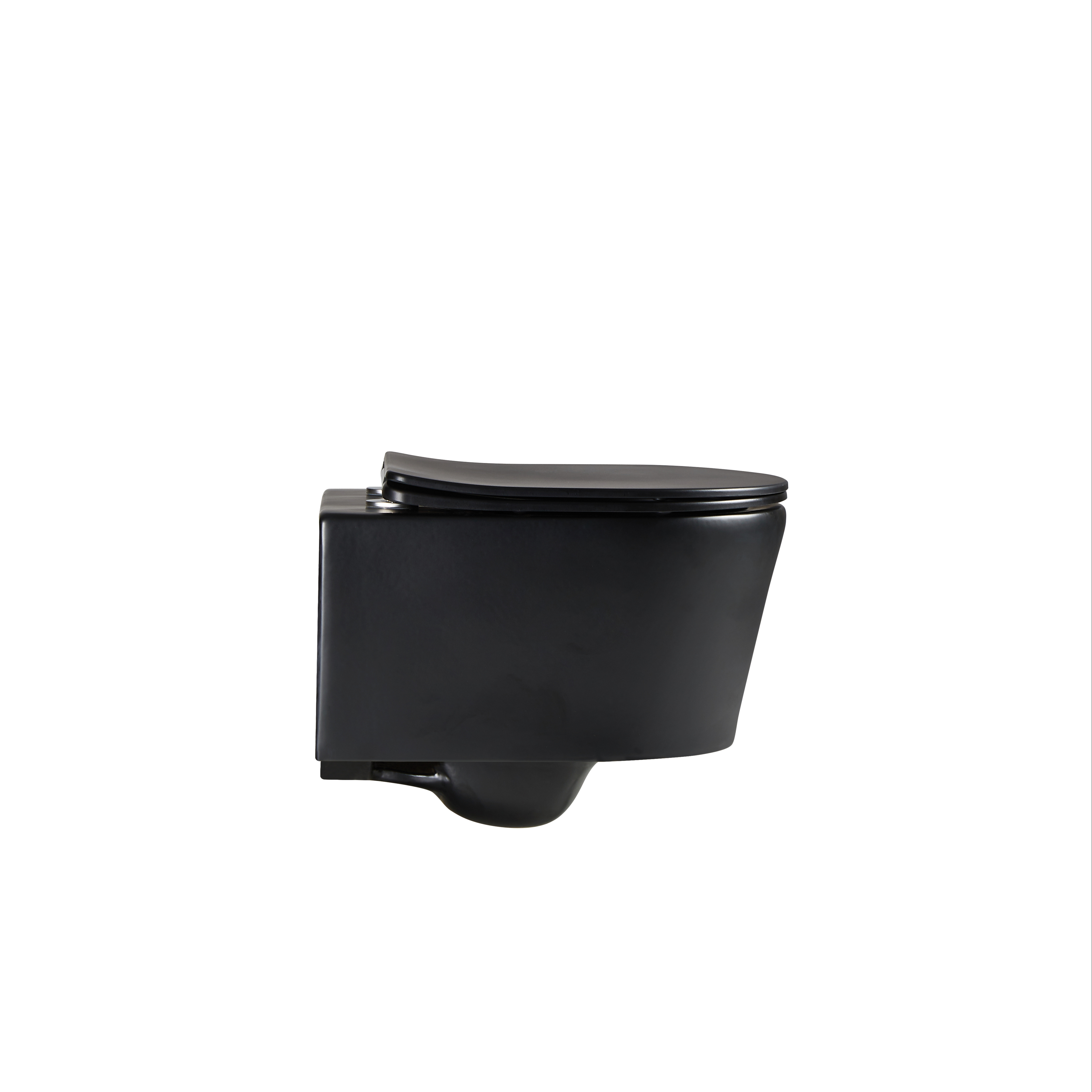 ANBI High Quality Concealed Tank Ceramic Matt Black Rimless Back To Wall Hanging Floating European Toilet