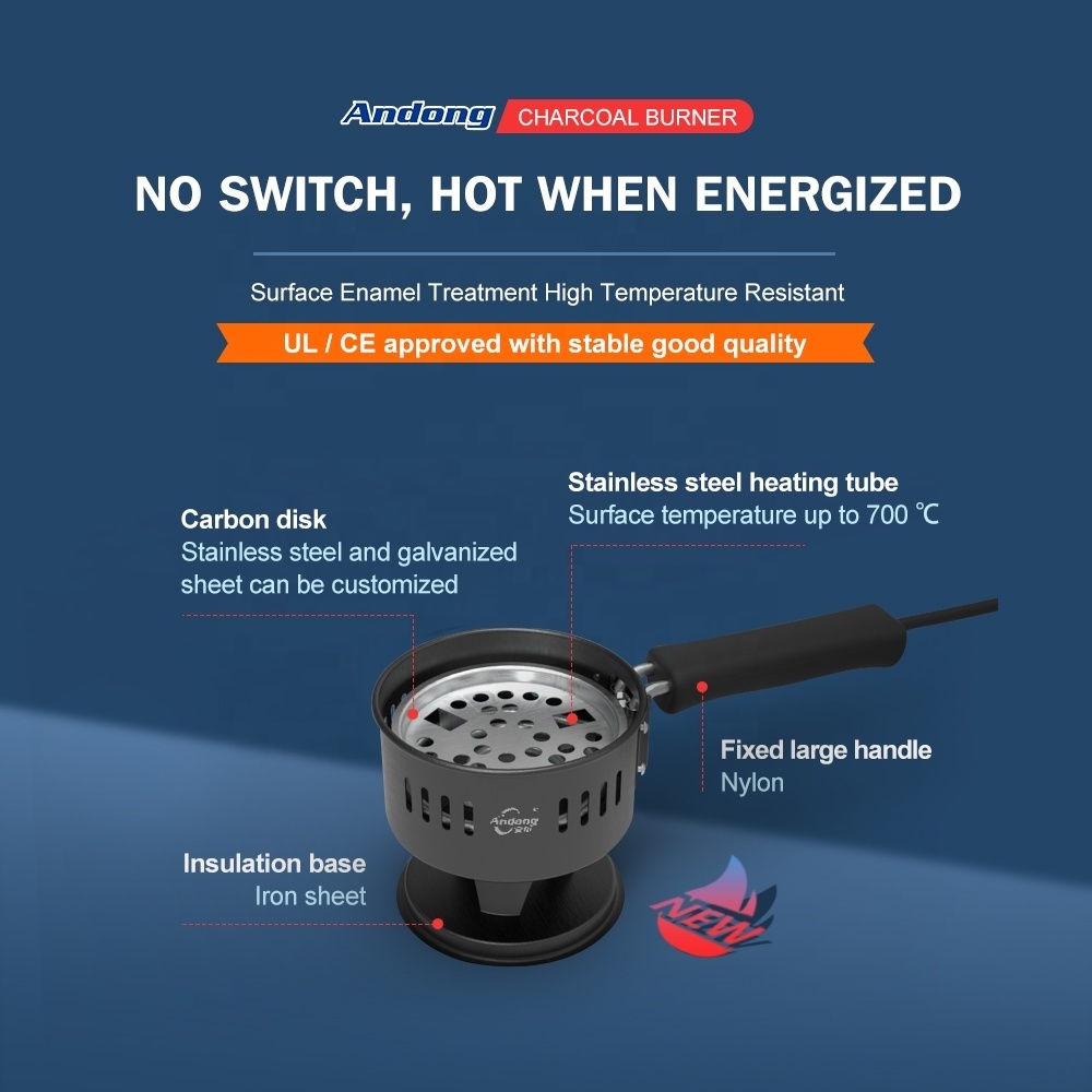 Andong new presale 500w electr coal burner mini hookah charcoal starter AD-D5012