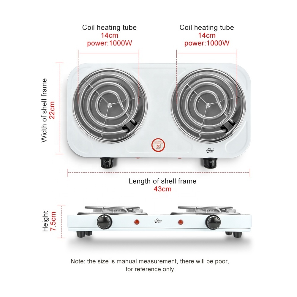 Andong spiral dual portable electric cooking stove 110v