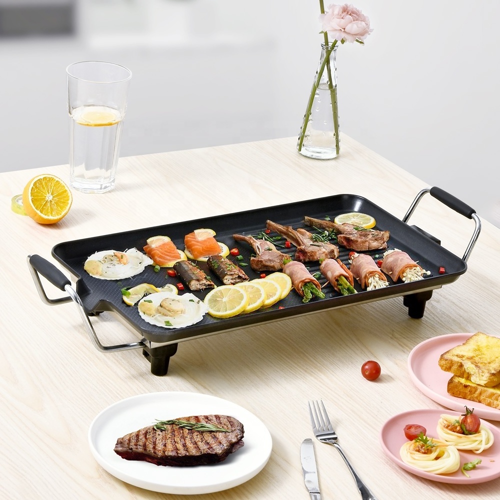 Andong hot sale teppanyaki plate electric baking pan no smoke grill