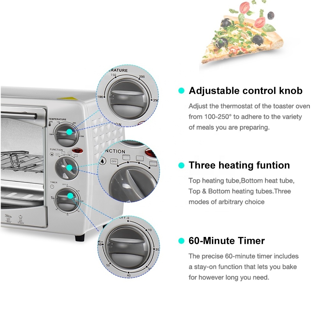 Andong 18L portable electric table top ovens cooktop rotisserie electric food oven for heating food or cake