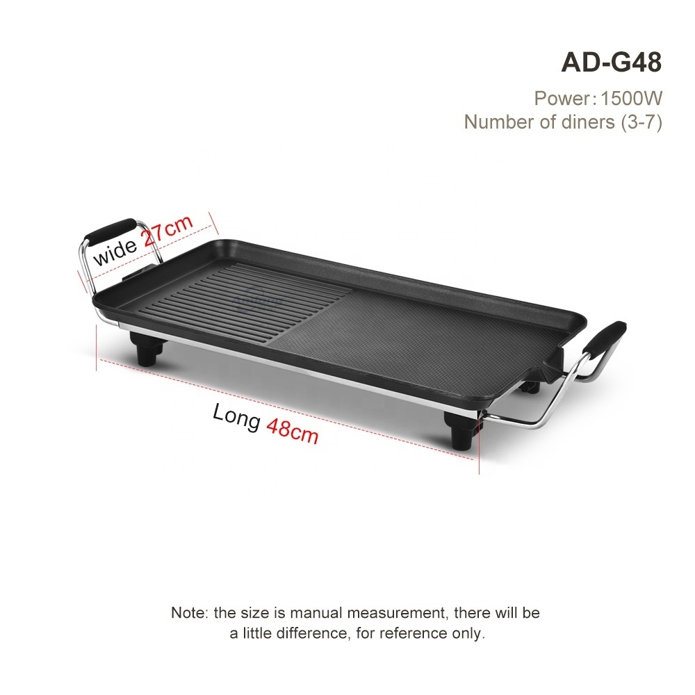 Andong hot sale teppanyaki plate electric baking pan no smoke grill