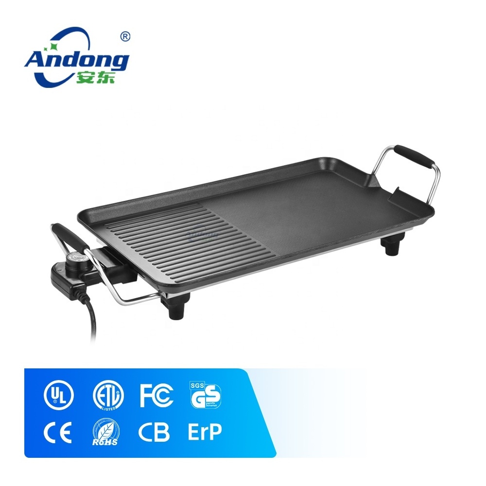 Andong hot sale teppanyaki plate electric baking pan no smoke grill