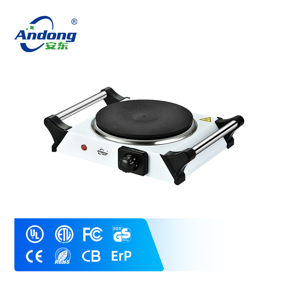 Andong portable small size single electric hot plate 1500w electric camping stove with new design