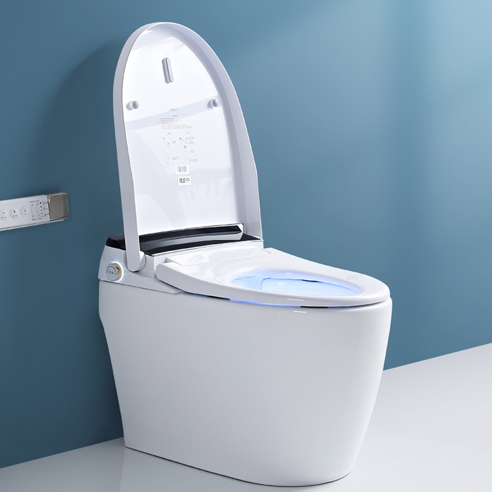 Bathroom Remote Control Toilet Integrated Intelligent WC Flushing Bidet Smart Toilet