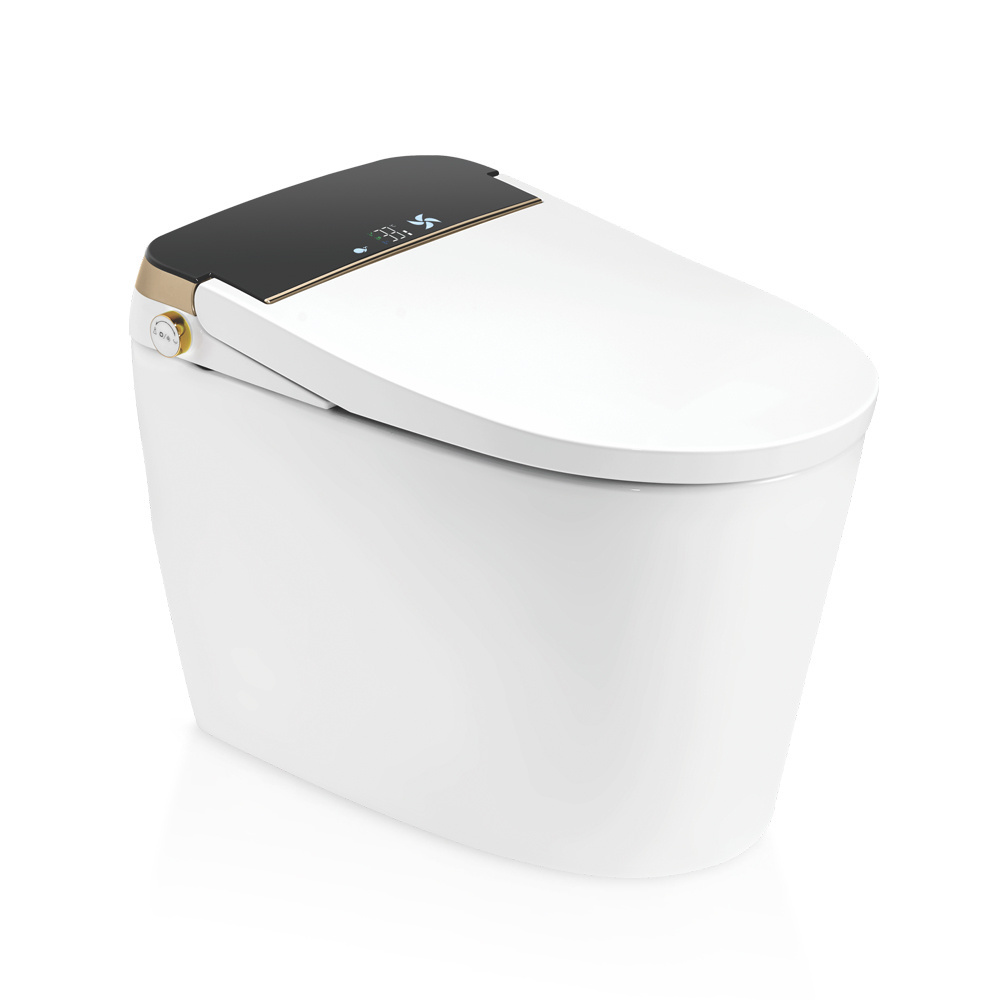 Low moq automatic toilet smart floor mounted toilet wc with bidet