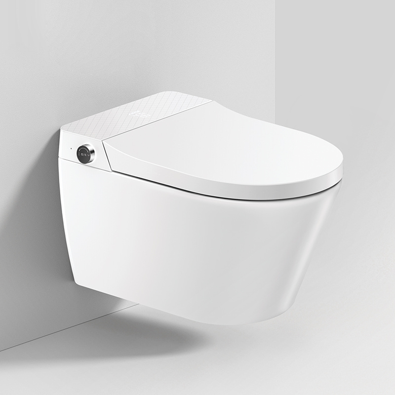 Bathroom modern one piece toilet ceramic intelligent wall hung toilet smart toilet