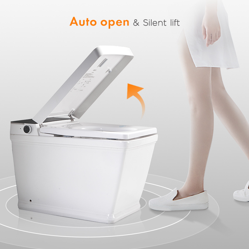 Siphon Jet Flushing Auto sensor flush open electric bathroom one piece intelligent automatic smart toilet