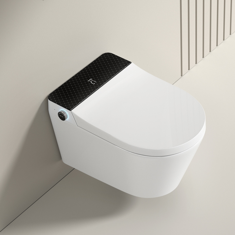 Bathroom modern one piece toilet ceramic intelligent wall hung toilet smart toilet