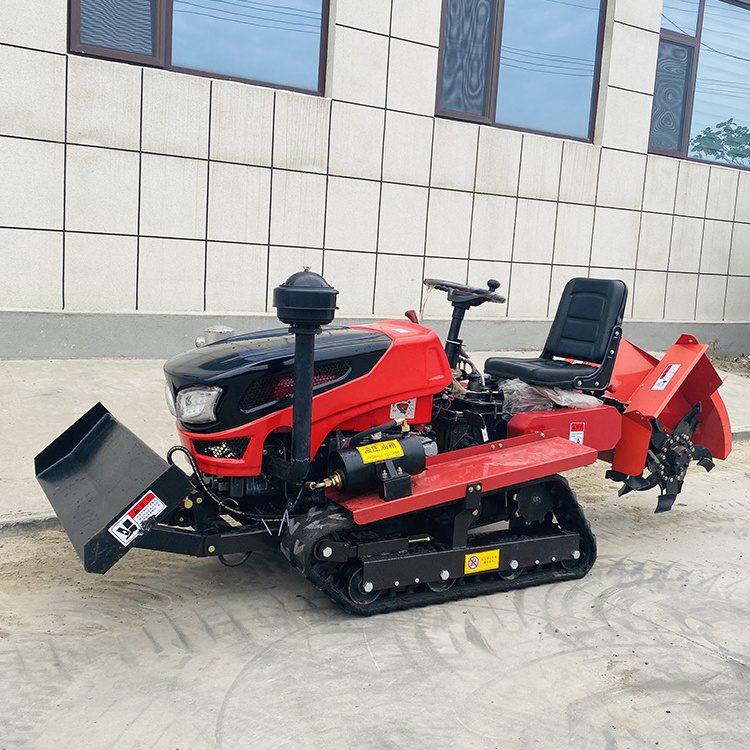 Crawler wheat ridging rotary tiller tillers from crawler backfill rotary cultivator