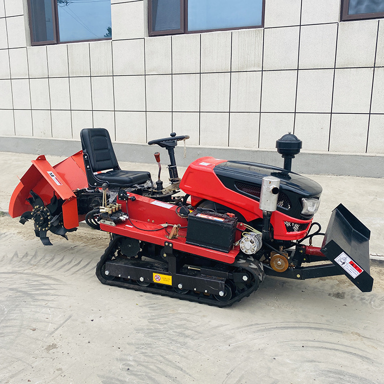 Crawler wheat ridging rotary tiller tillers from crawler backfill rotary cultivator