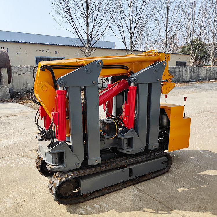 Cranes for indoor and outdoor work telescopic crawler spider crane for sale