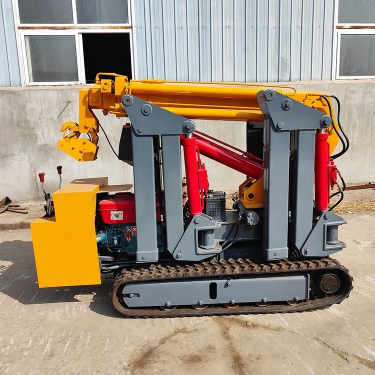 Cranes for indoor and outdoor work telescopic crawler spider crane for sale