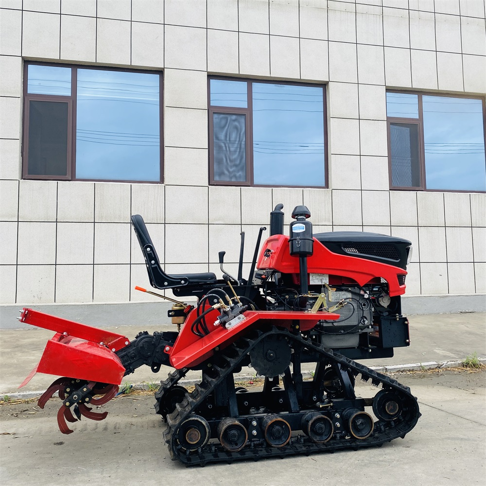 35HP water and drought dual-use riding crawler tractor rotary tiller