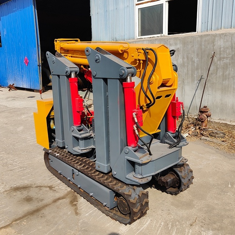 Cranes for indoor and outdoor work telescopic crawler spider crane for sale