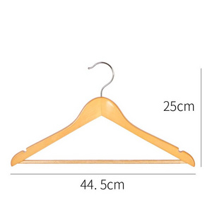 2cm thickened solid wood hanger Hotel hotel clothes rack Wooden suit rack to hang winter clothes