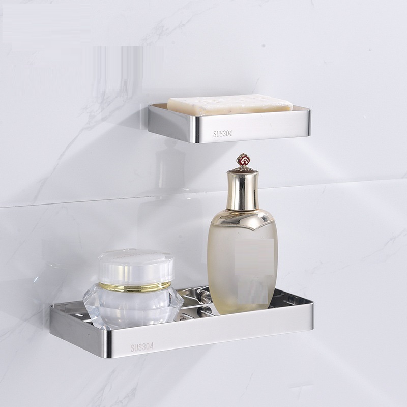 Aoniu Wholesale New Sus 304 Stainless Steel Storage Soap Rack Bathroom Accessories Soap Dishes