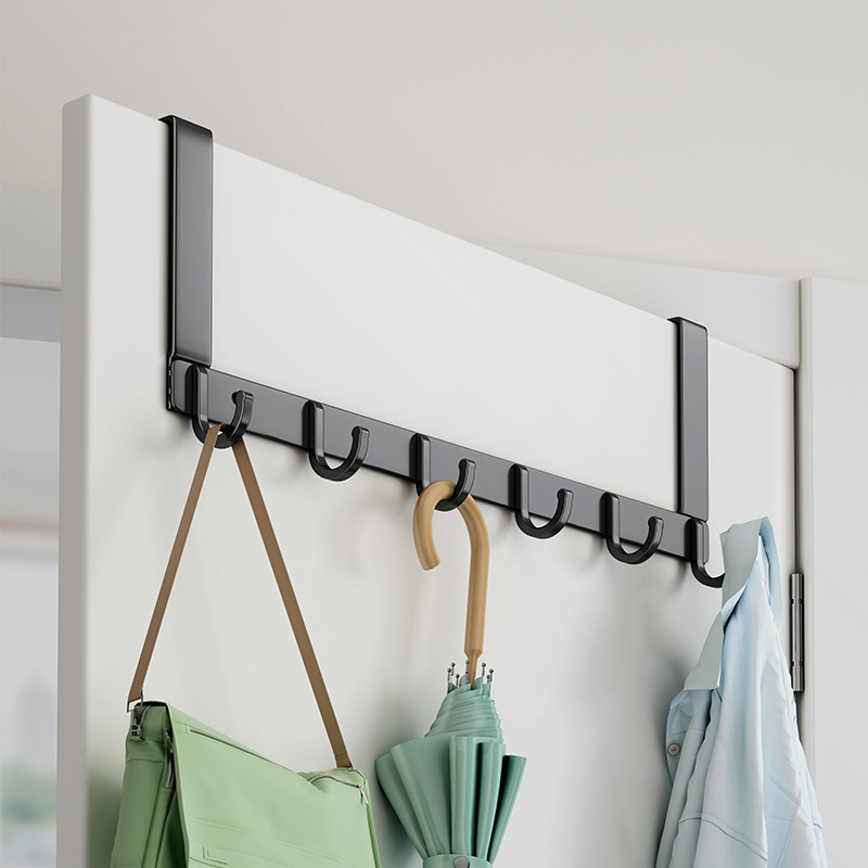 Hooks behind the door artifact hanging clothes hanger storage items hanging rack on the door no punching bedroom hooks