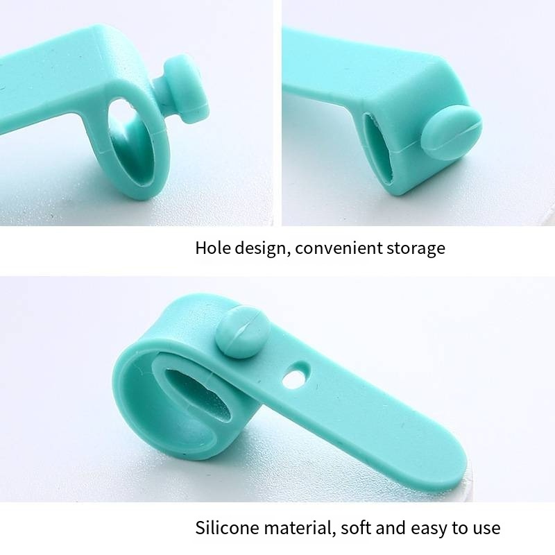 Anti-loss earphone storage silicone strap Strapping tape Cable organizer Clip collector cable organizer