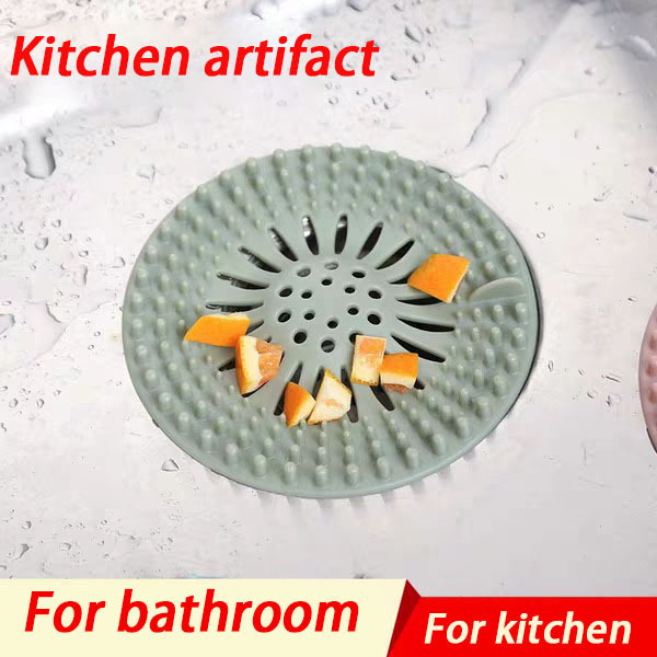 Anti-blocking new silicone floor drain filter plug sink drain filter screen toilet hair filter plug