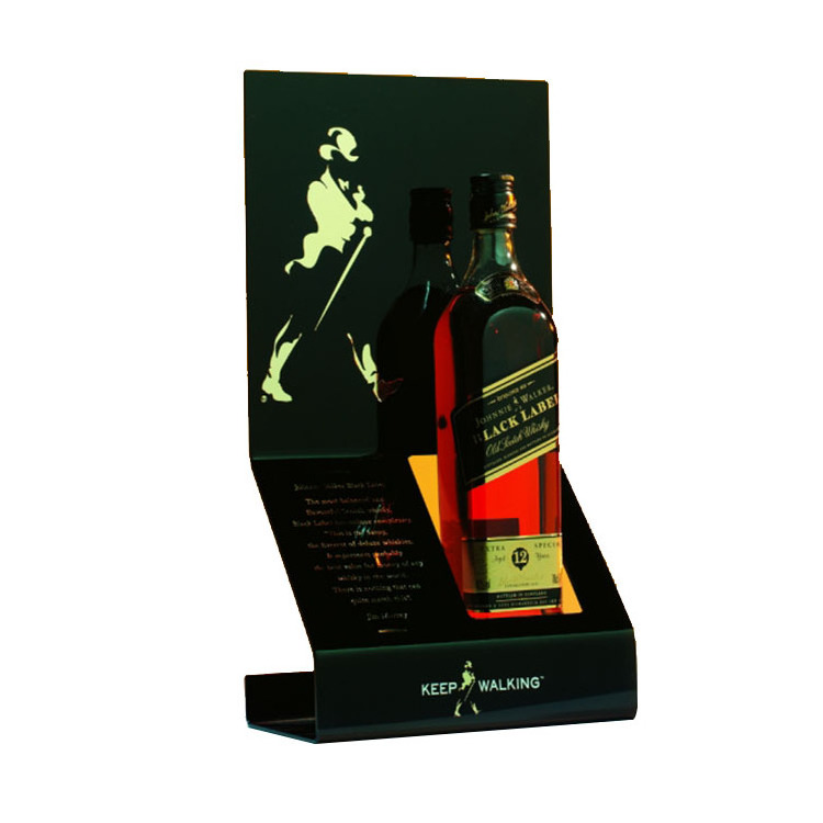 customs acrylic wine bottle glorifier led lighting base display