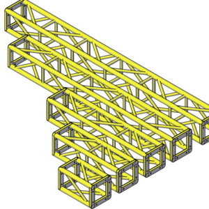 200*200 High Quality Line Array Speaker Truss Stand Tower Lift Speaker Truss