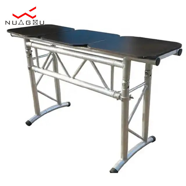 High quality mobile aluminum dj truss table truss booth for sale