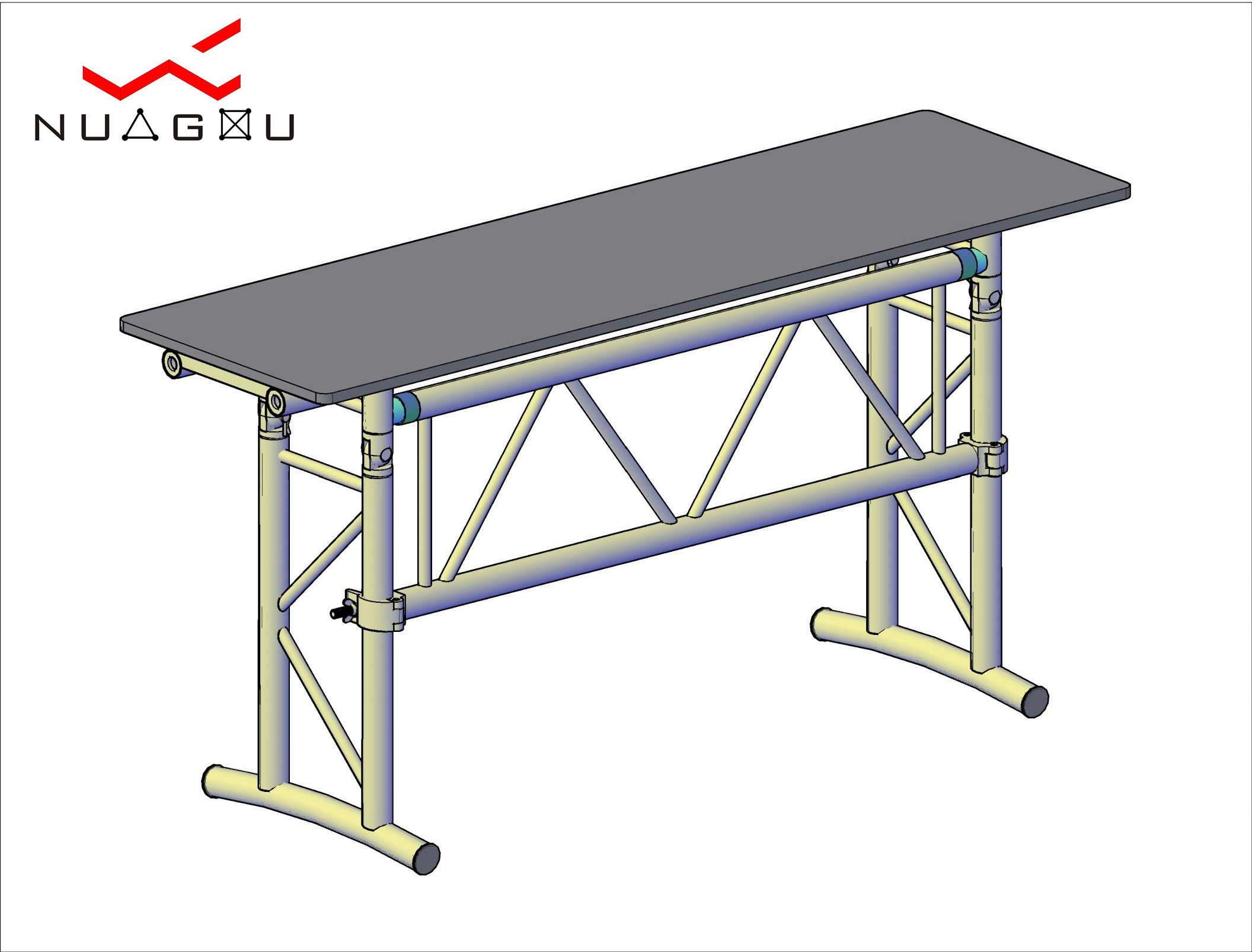 High quality mobile aluminum dj truss table truss booth for sale