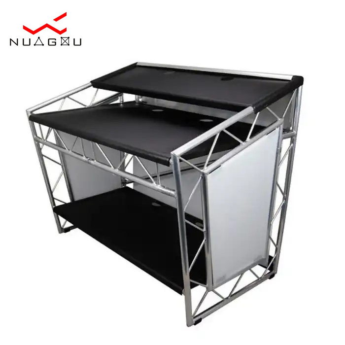 High quality mobile aluminum dj truss table truss booth for sale