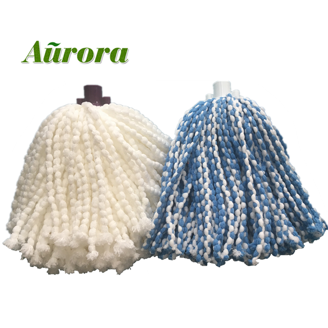 Various color microfiber yarns mops microfiber cleaning cloth for mops