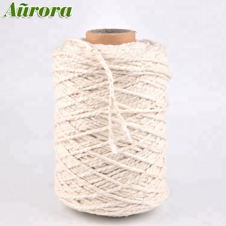 Satisfying service raw white regenerated mop yarn manufacturers NE 0.5S/4 0.5s 4ply yarn for mops