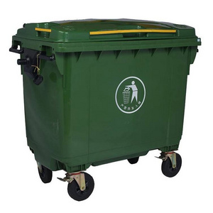 Standard Large Size Plastic Dustbin 660 Liters Outdoor/Street Garbage Bin Trash Can Waste Container Waste Bins For Sale