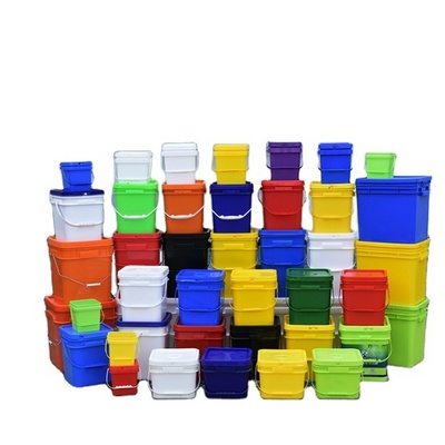 Food Grade 1l 2.5l 2l 5l 10l 20l 5 Gallon Plastic Buckets With Handle And Lid Plastic Pail