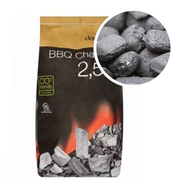 hardwood lump charcoal packaging paper bag BBQ coal briquettes Packaging sack