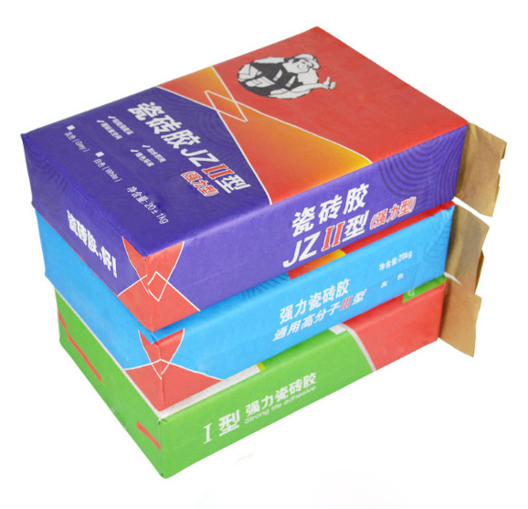 25kg cement bag 20kg paper Bag Tile Adhesive Polypropylene Bag with valve