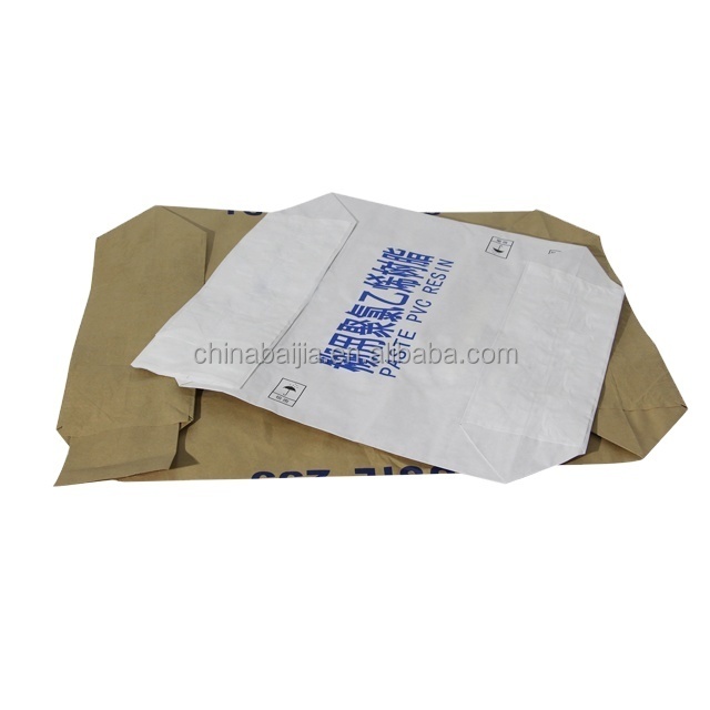 25kg cement bag 20kg paper Bag Tile Adhesive Polypropylene Bag with valve