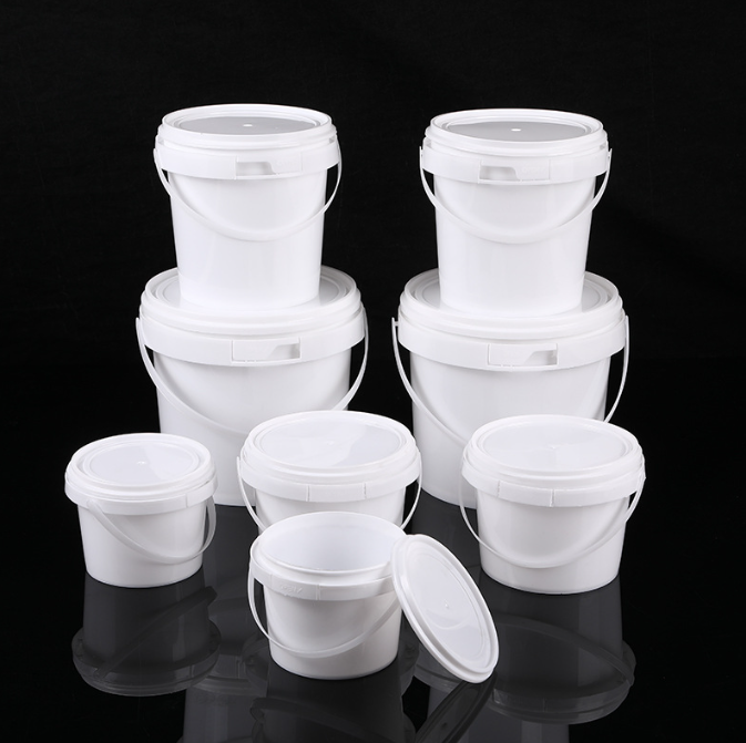 food grade PP plastic bucket drums 1L 2L 5L 10L 15L 20L 25L 30L durable plastic pails barrels