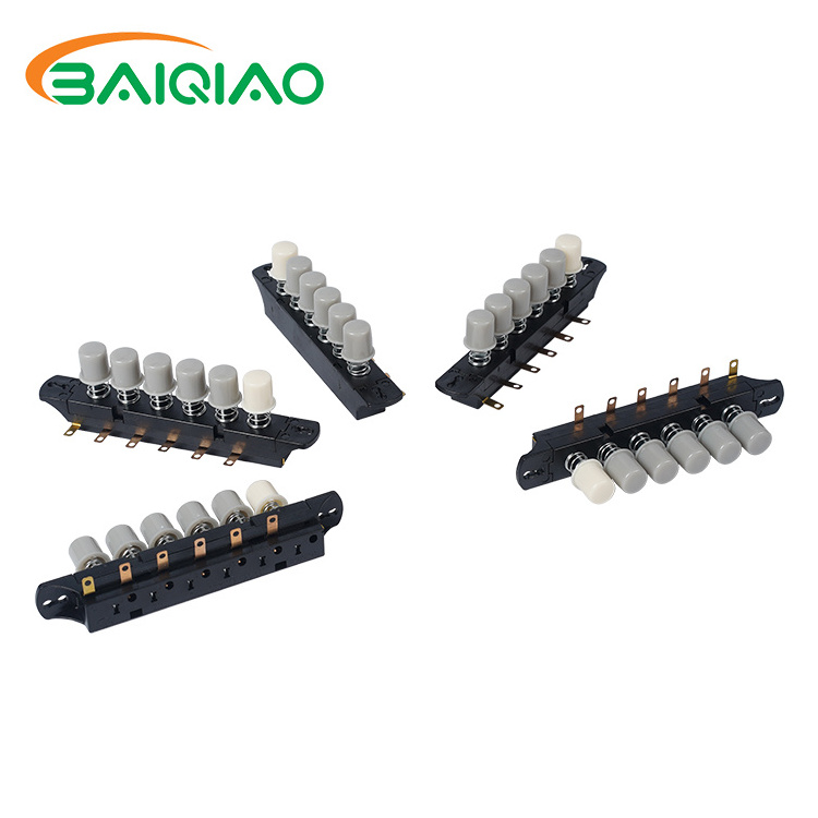 Baiqiao Experienced Supplier Appliances Meat Licuadora Parts Electric 6 Keys Button Switch