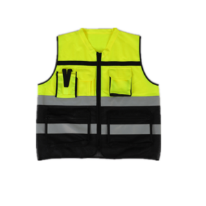 Two-tone color Volunteer vest motorcycle airbag reflective safety  vest with pockets