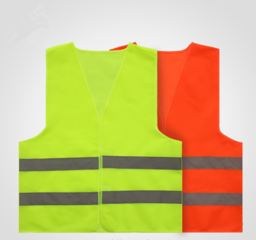 engineer jacket security vest hi vis orange safety vest construction work wear en20471 reflective vest with zipper pockets