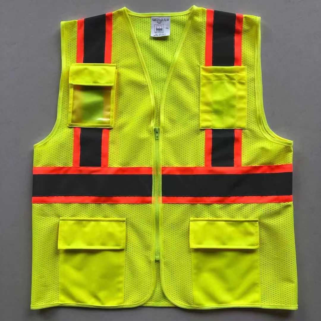 hi vis vest with logo construction en20471 class 2 custom safety vests manufacturers  high visibility reflective safety vests