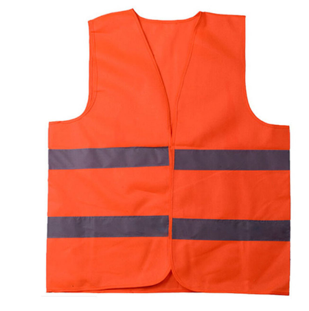 Manufacturer wholesale High Visibility Safety Reflective Construction Clothes Veste Securite   Orange Cheap Safety Vest