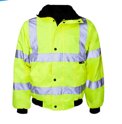 hi vis winter safety jacket/long sleeve reflective safety vest