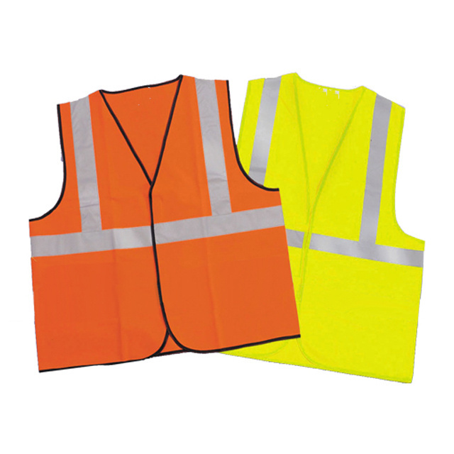 hi viz yellow traffic safety vest with zipper volunteer jackets