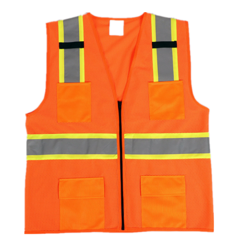 construction security high vis red cross vest mesh hi vis vest